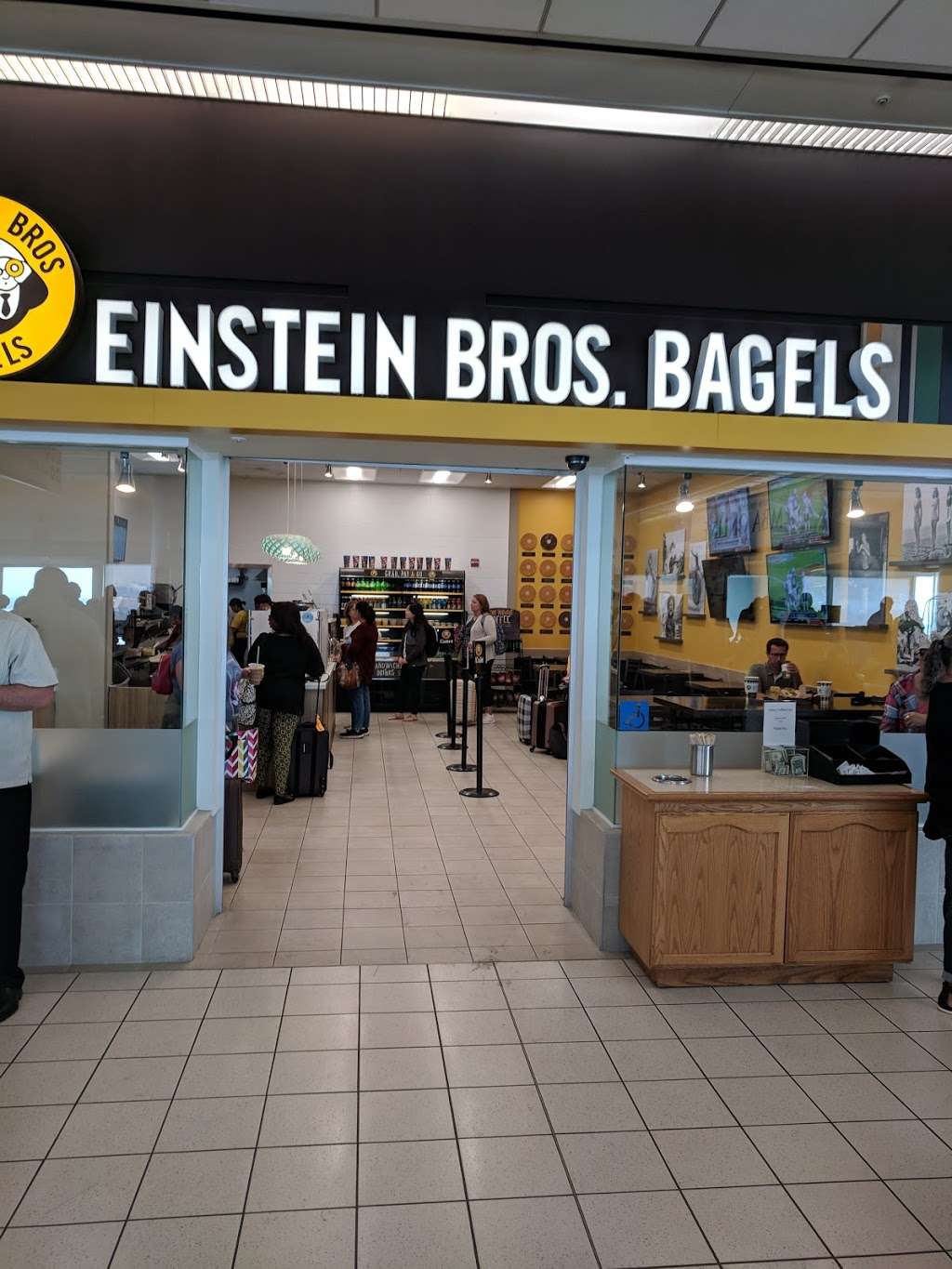 Einstein Bros. Bagels | 2500 E Airport Dr #2215, Ontario, CA 91761, USA | Phone: (909) 975-8008