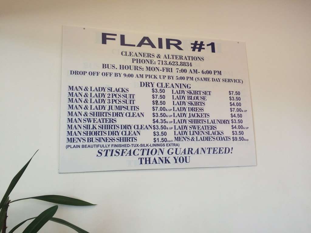 Flair Cleaners & Laundry | 2800 Post Oak Blvd # A1, Houston, TX 77056 | Phone: (713) 623-8834