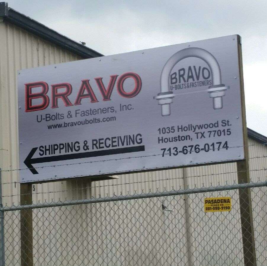 Bravo U Bolts & Fasteners, Inc. | 1035 Hollywood St, Houston, TX 77015, USA | Phone: (713) 676-0174