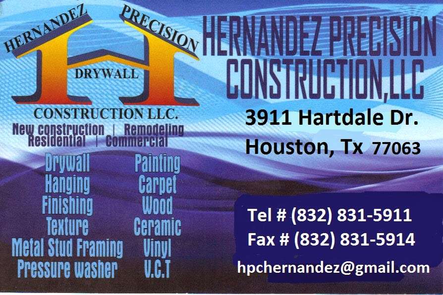 Hernandez Precision Construction LLC. | 5632 Rampart St, Houston, TX 77081, USA | Phone: (832) 714-9999