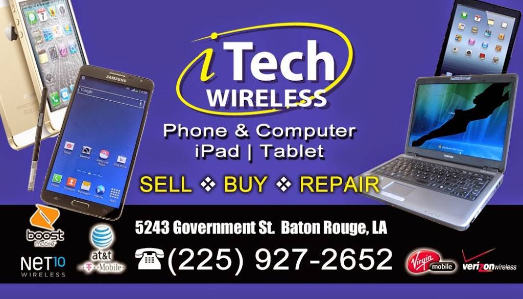 iTech Wireless & Computer Repair | 3328 N Foster Dr, Baton Rouge, LA 70805, USA | Phone: (225) 927-2652