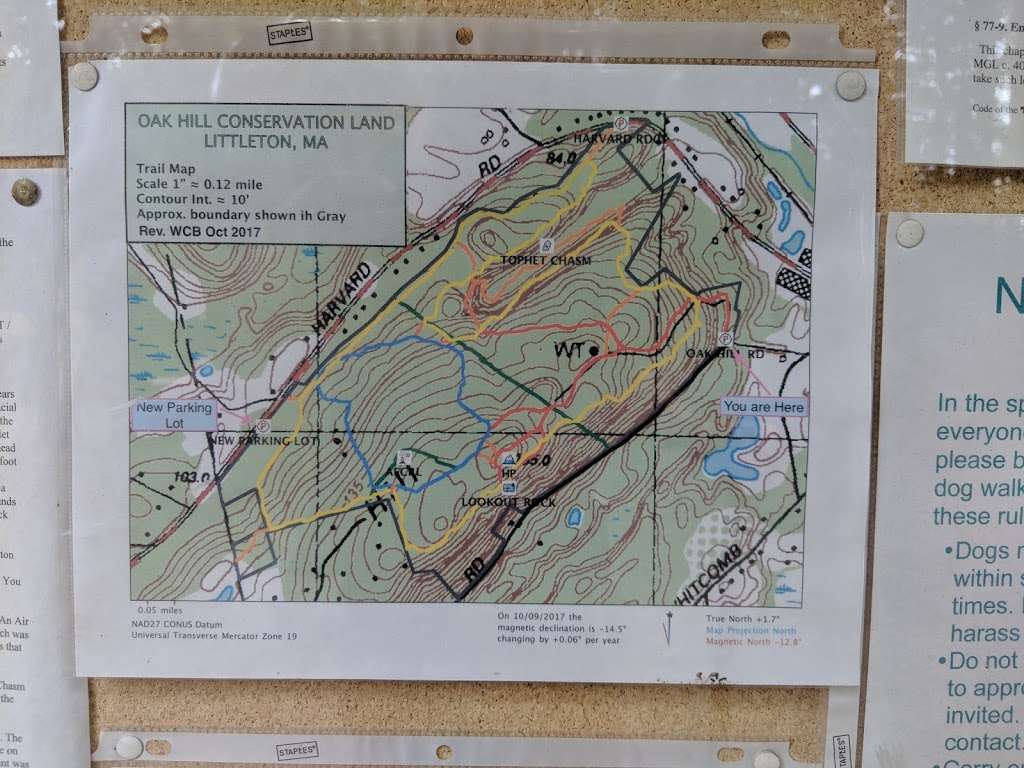 Oak Hill Reservation Lookout Rock Trailhead | 1-27 Oak Hill Rd, Littleton, MA 01460, USA