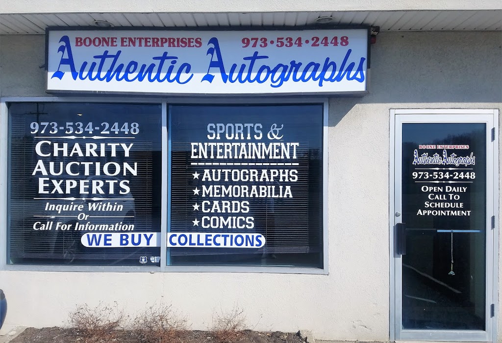 Boone Enterprises Authentic Autographs | 142 NJ-23, Pompton Plains, NJ 07444 | Phone: (973) 534-2448