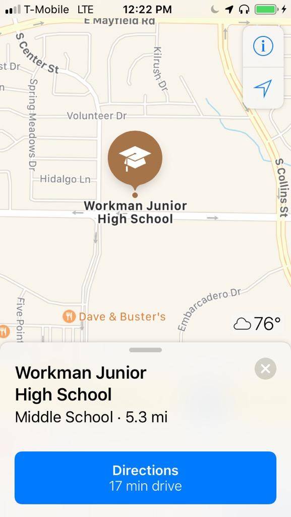 Workman Junior High School | 701 E Arbrook Blvd, Arlington, TX 76014, USA | Phone: (682) 867-1200