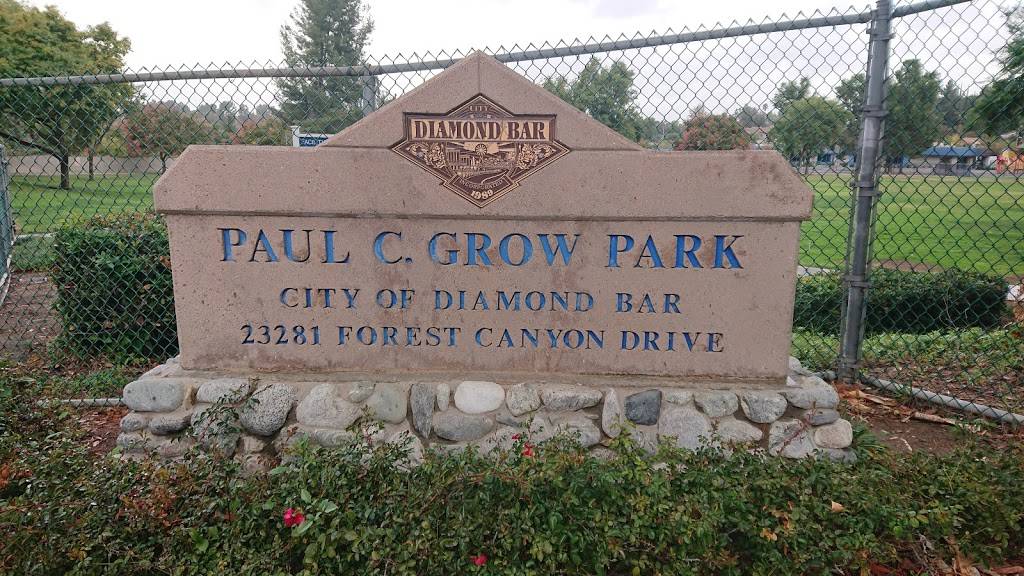 Paul C. Grow Park | 23281 E Forest Canyon Road, Diamond Bar, CA 91765, USA | Phone: (909) 839-7065