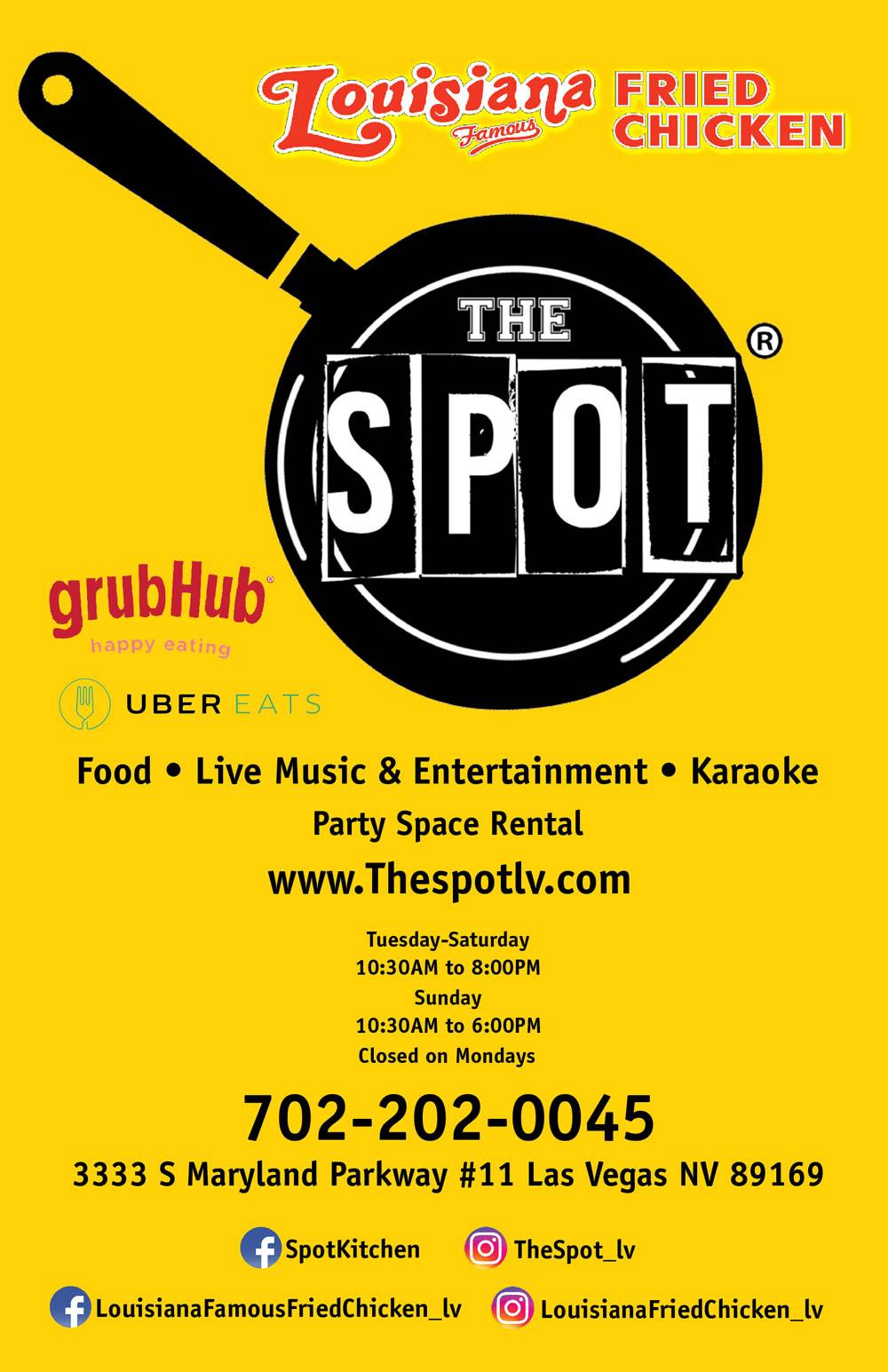 The Spot | 3333 S Maryland Pkwy #11, Las Vegas, NV 89169, USA | Phone: (702) 202-0045