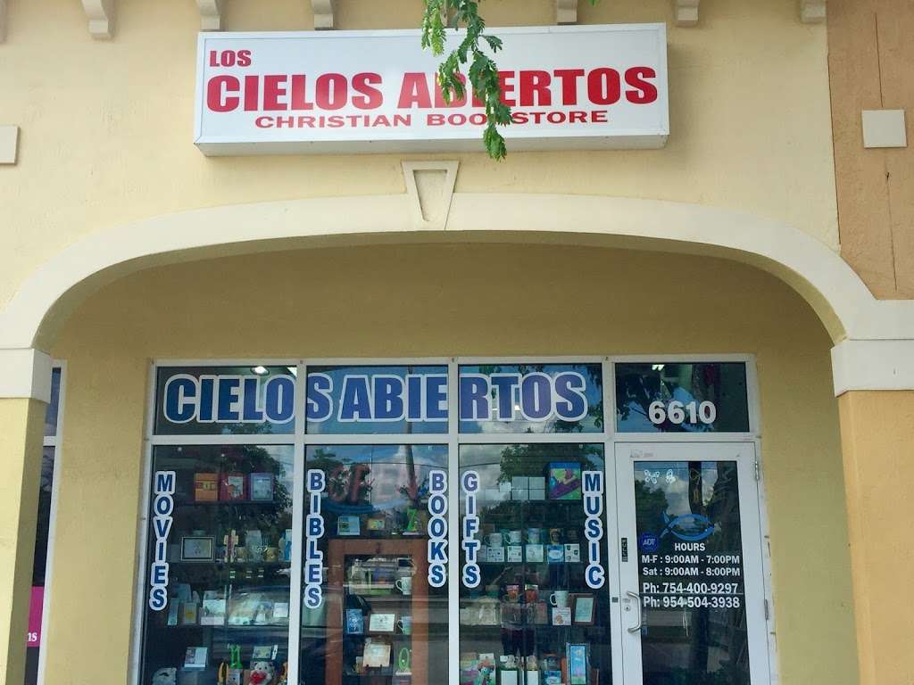 Los Cielos Abiertos Christian Bookstore (Libreria Cristiana) | 6610 Stirling Rd, Hollywood, FL 33024, USA | Phone: (954) 504-3938