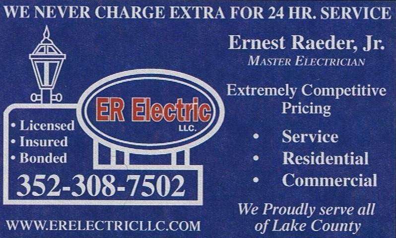 E R Electric Llc | 35937 Dawn Dr, Leesburg, FL 34788, USA | Phone: (352) 308-7502