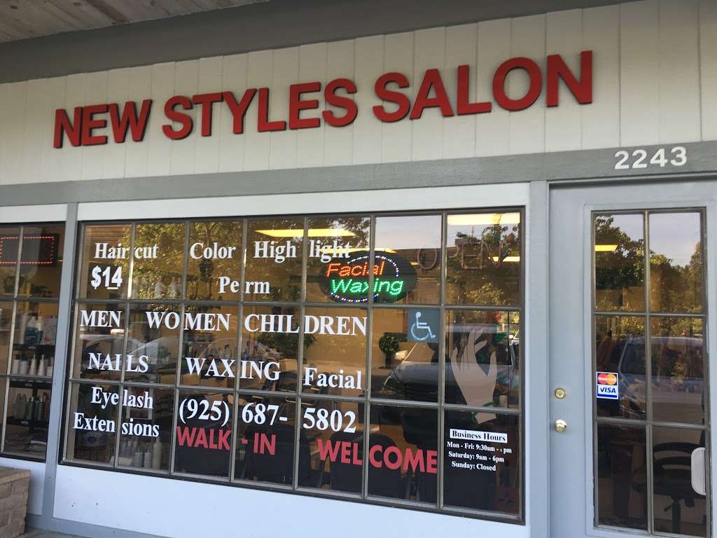 New Styles Salon | 2243 Morello Ave, Pleasant Hill, CA 94523, USA | Phone: (925) 687-5802