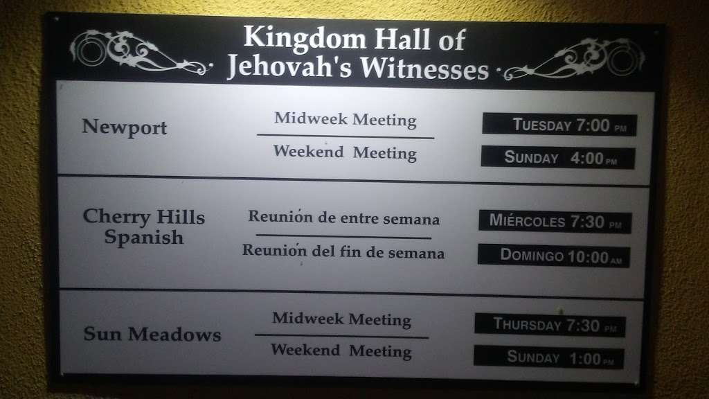 Kingdom Hall Of Jehovahs Witnesses | Sun City, CA 92586, USA | Phone: (951) 679-2730