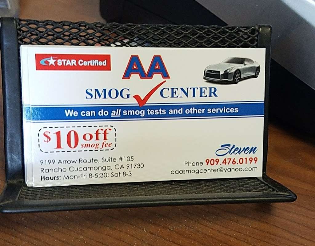 AA Smog Check Center | 9333 E 9th St, Rancho Cucamonga, CA 91730 | Phone: (909) 476-0199