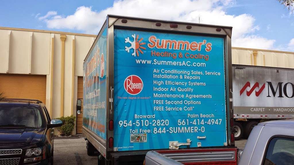 Summers Heating & Cooling | 2610 NW 67th Terrace, Margate, FL 33063, USA | Phone: (954) 510-2820