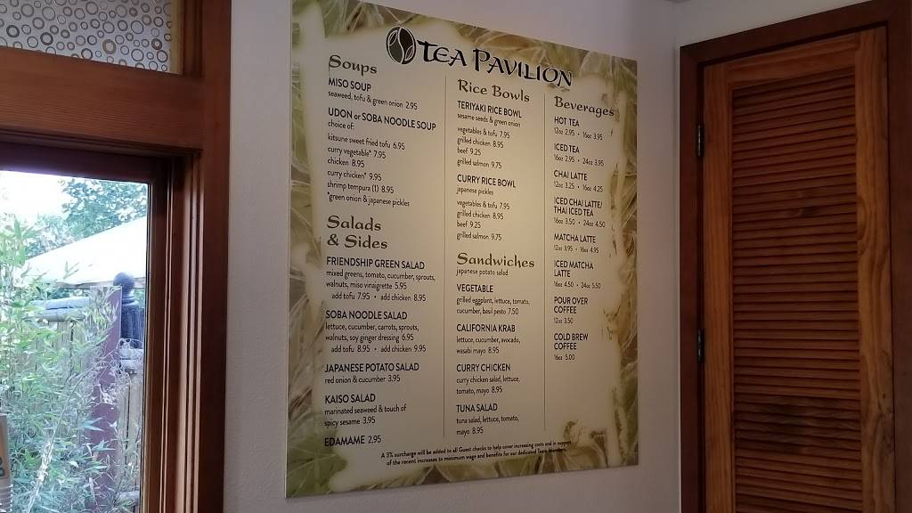 Tea Pavilion | 2215 Pan American Way, San Diego, CA 92101, USA | Phone: (619) 231-0048