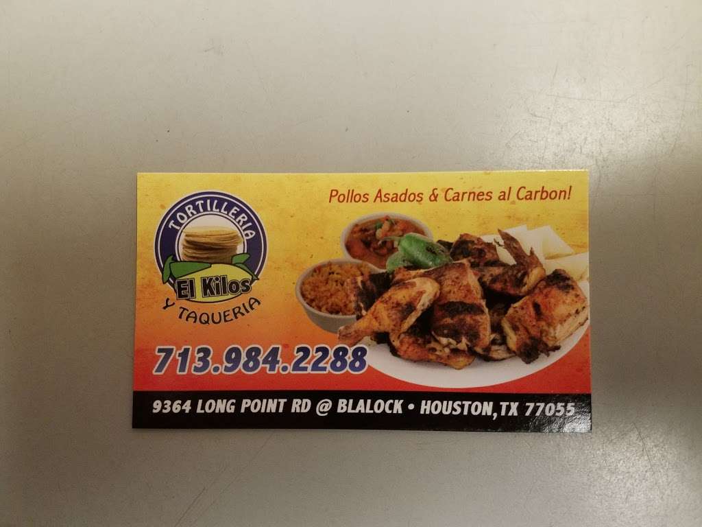 Tortilleria El Kilos | 9364 Long Point Rd, Houston, TX 77055, USA | Phone: (713) 984-2288