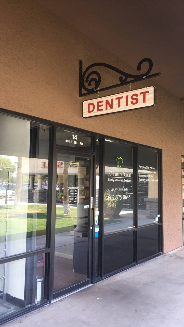 JC Family Dental | 401 E Bell Rd #14, Phoenix, AZ 85022, USA | Phone: (602) 375-8646