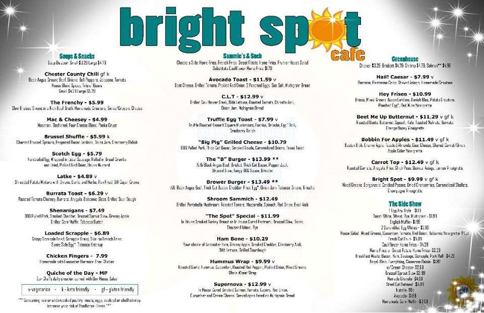 Bright Spot Cafe | 541 Wellington Square, Exton, PA 19341, USA | Phone: (610) 458-7000