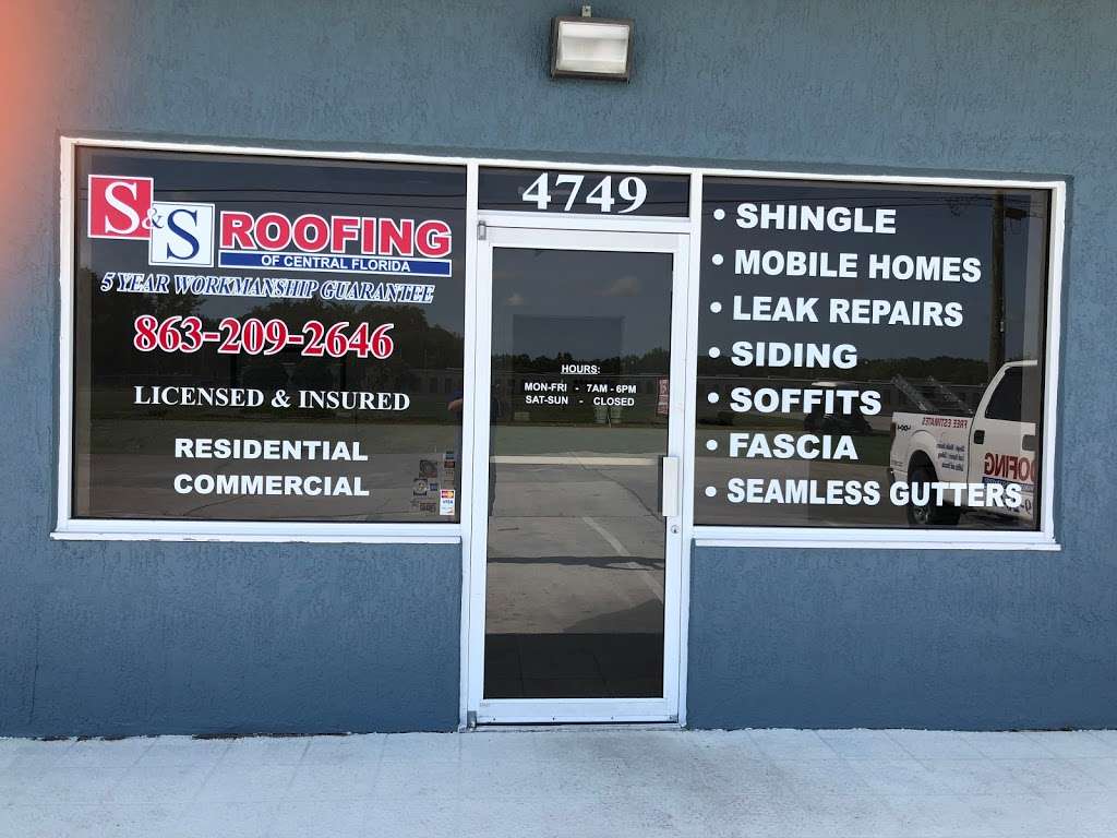 S & S Roofing of Central Florida Inc | 4749 US-92 e, Lakeland, FL 33801, USA | Phone: (863) 209-2646