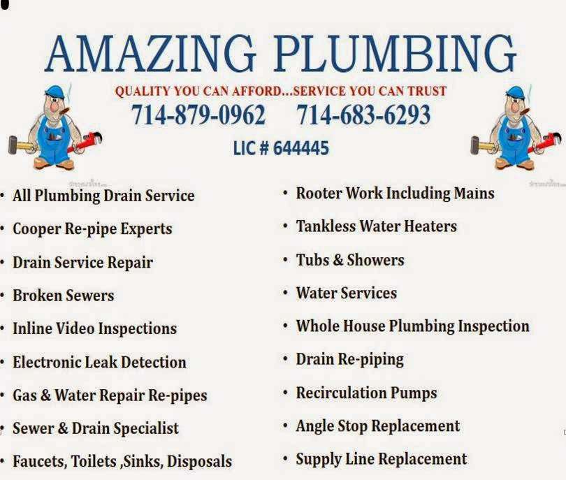 Amazing Plumbing | 5902 Lime Ave, Cypress, CA 90630, USA | Phone: (714) 879-0962