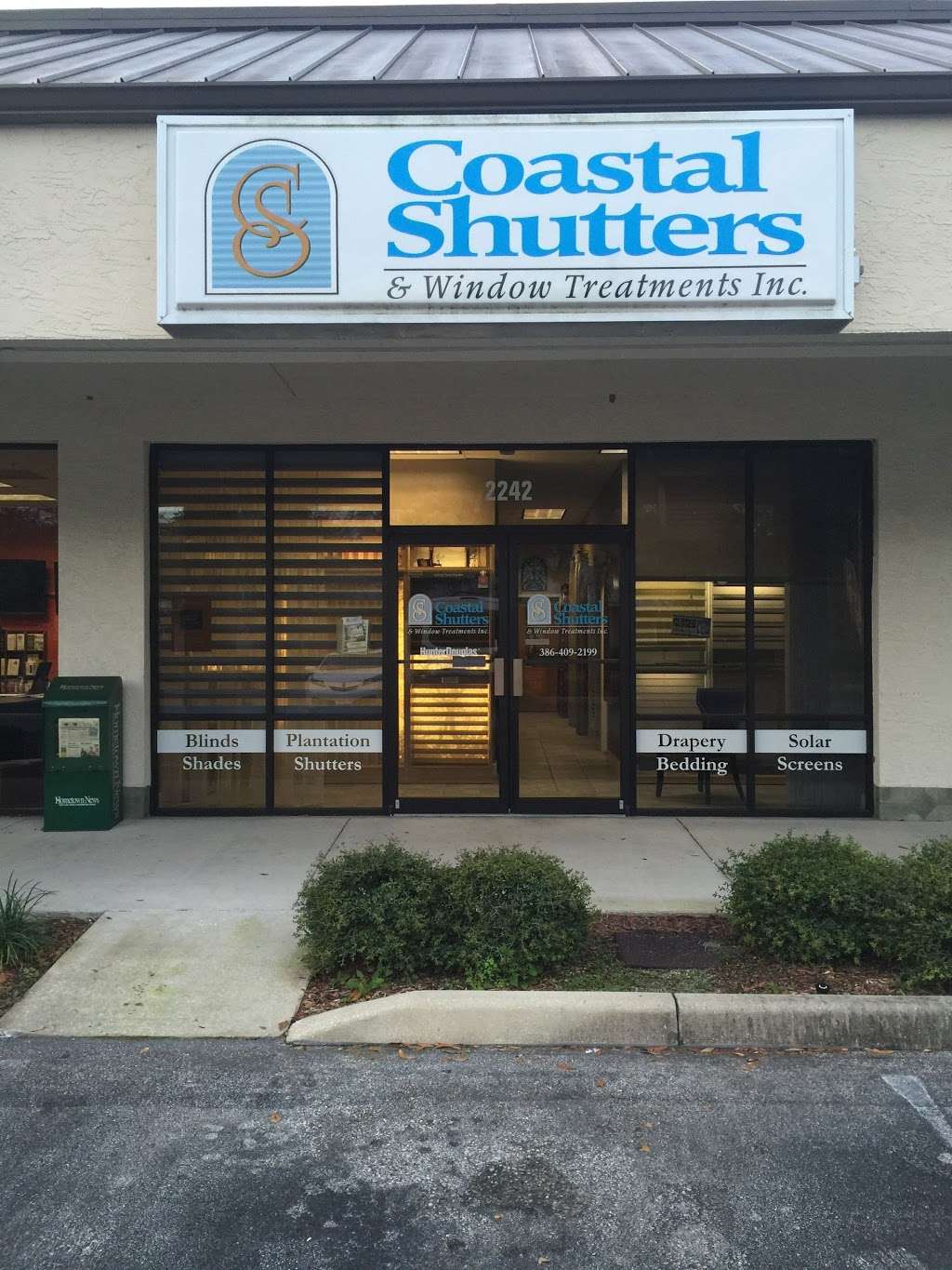 Coastal Shutters & Window Treatments Inc. | 2242 FL-44, New Smyrna Beach, FL 32168, USA | Phone: (386) 409-2199