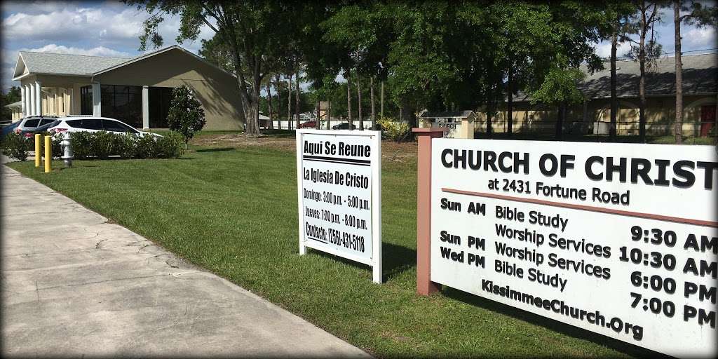 Fortune Road Church of Christ | 2431 Fortune Rd, Kissimmee, FL 34744 | Phone: (407) 348-0300