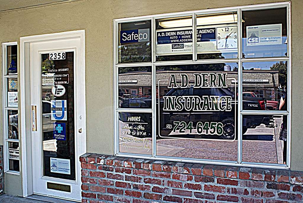 A.D.Dern Insurance Agency Inc | 2358 San Pablo Ave, Pinole, CA 94564, USA | Phone: (510) 724-6456