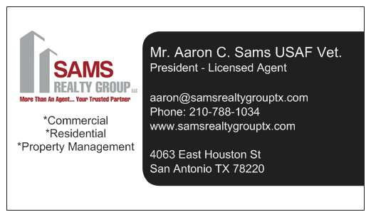 Sams Realty Group LLC | 4063 E Houston St, San Antonio, TX 78220 | Phone: (210) 788-1034