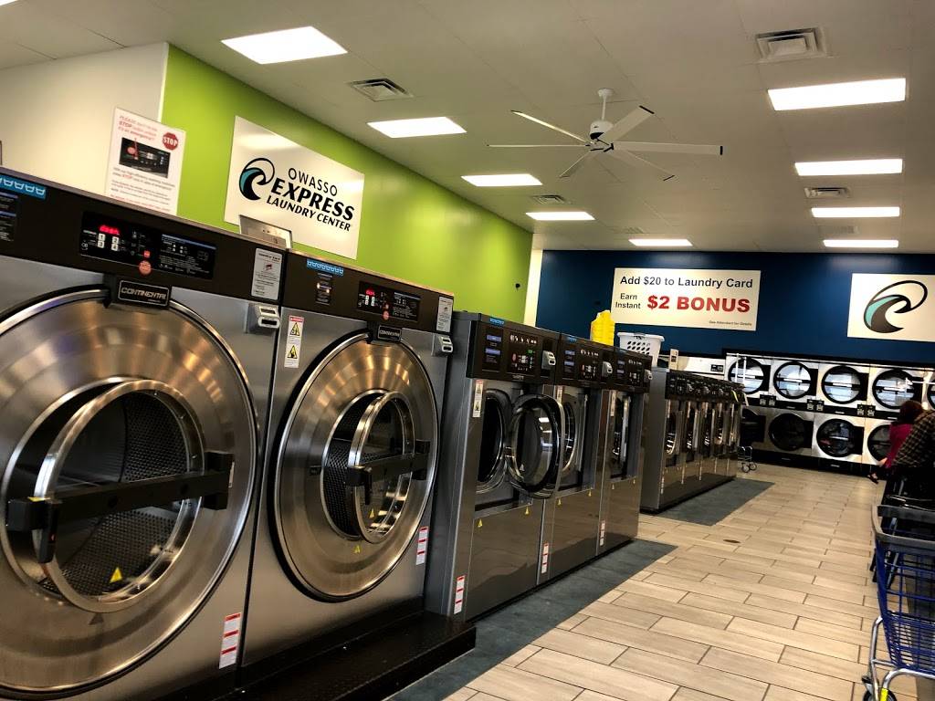 Owasso Express Laundry | 9700 N Garnett Rd, Owasso, OK 74055, USA | Phone: (918) 376-6383