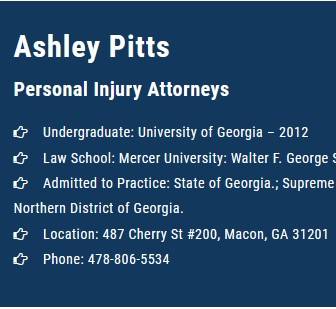 Ashley Pitts | 487 Cherry St Suite 200, Macon, GA 31201, United States | Phone: (478) 806-5534