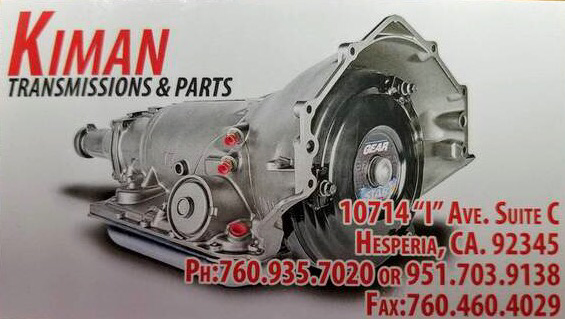 Kiman Transmission & Parts | 10714 I Ave, Hesperia, CA 92345, USA | Phone: (760) 935-7020