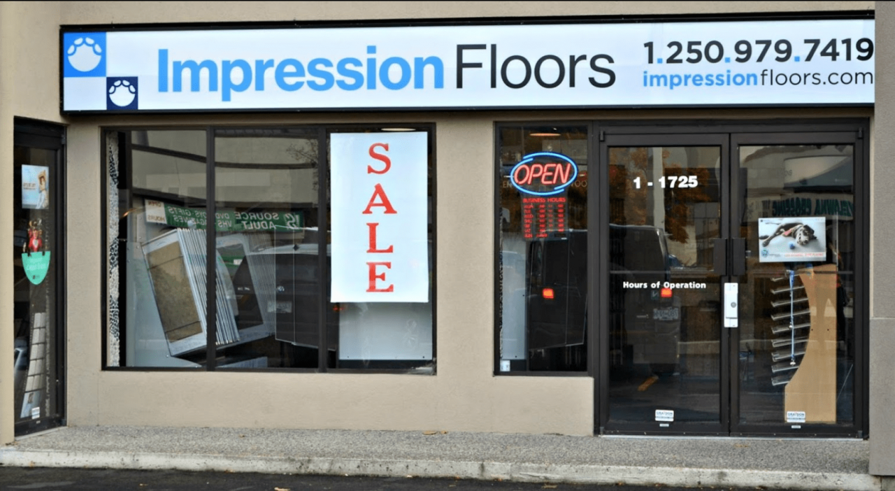 Impression Floors | 1725 Baron Rd #1, Kelowna, BC V1X 7H1, Canada | Phone: (250) 979-7419