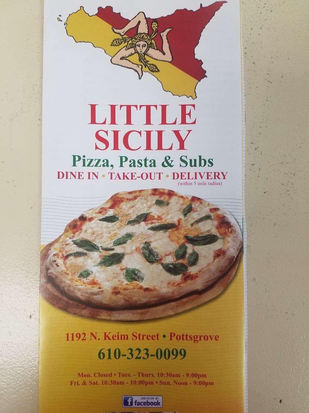 Little Sicily Pizza | 1192 N Keim St, Pottstown, PA 19464 | Phone: (610) 323-0099