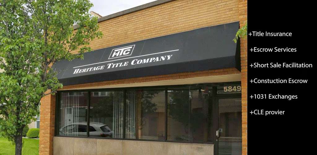 Heritage Title Co | 5849 W Lawrence Ave, Chicago, IL 60630, USA | Phone: (773) 545-8100
