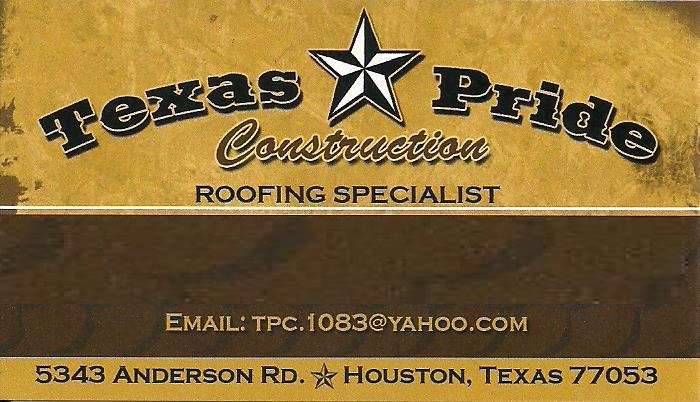 Texas Pride Construction Inc | 5343 Anderson Rd, Houston, TX 77053, USA | Phone: (713) 433-8412