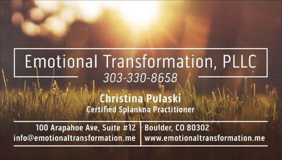 Emotional Transformation, PLLC | 100 Arapahoe Ave #12, Boulder, CO 80302 | Phone: (303) 330-8658