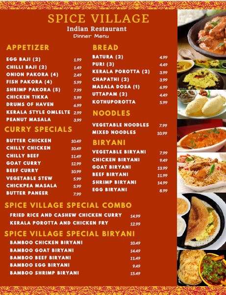 Spice Village Indian Restaurant - 5332 Lakeview Pkwy, Rowlett, TX 75088