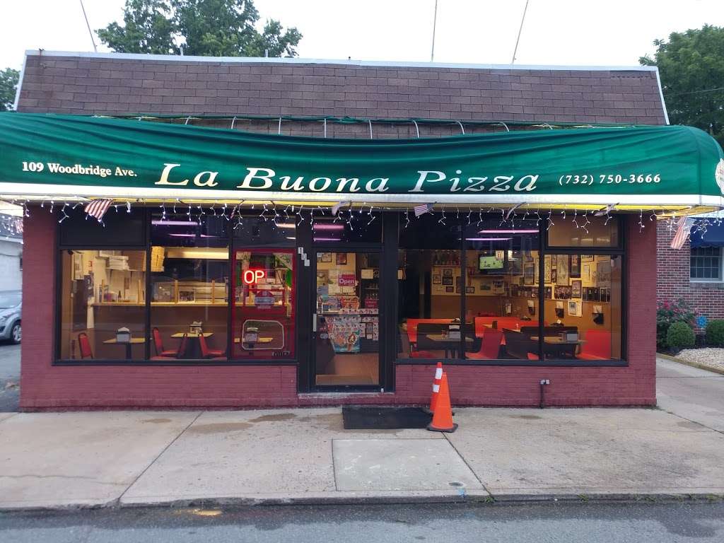 La Buona Pizza | 109 Woodbridge Ave, Sewaren, NJ 07077, USA | Phone: (732) 750-3666