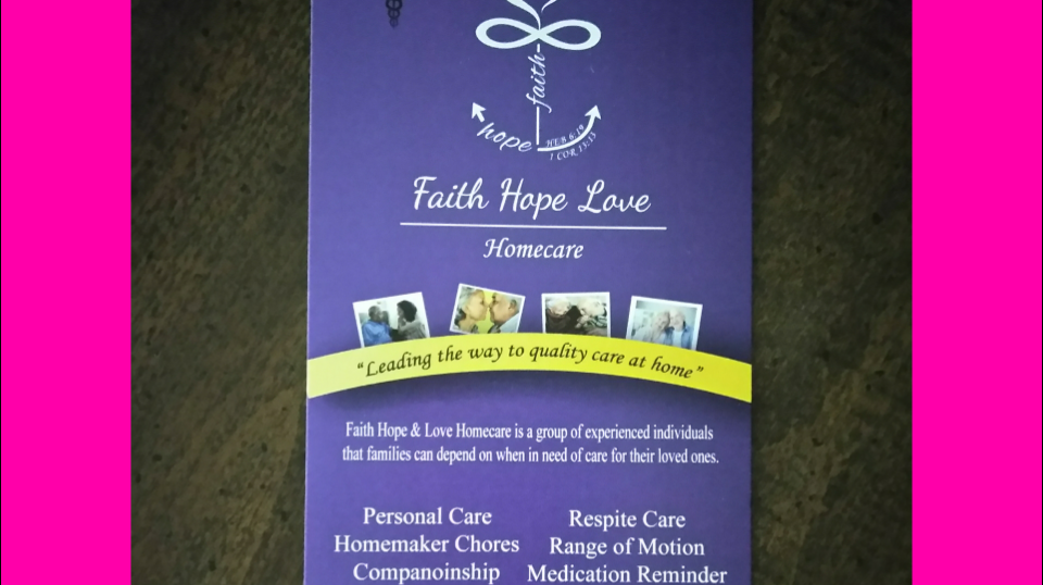 Faith Hope & Love Homecare | 9191 W Florissant Ave #216, Ferguson, MO 63135, USA | Phone: (314) 338-4694