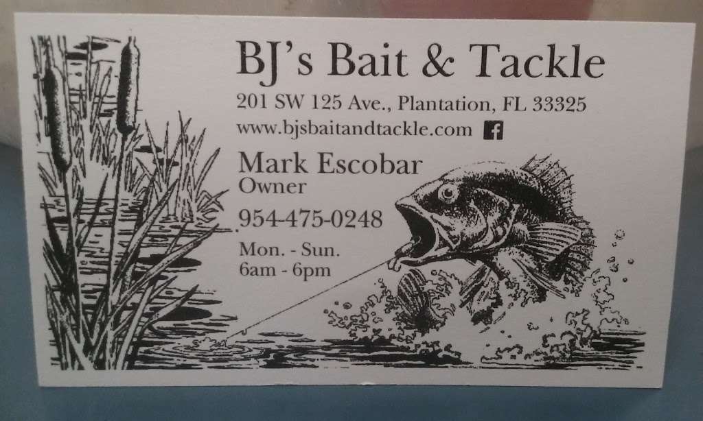 B Js Bait & Tackle | 201 SW 125th Ave , Fort Lauderdale, FL 33325, Plantation, FL 33325, USA | Phone: (954) 475-0248