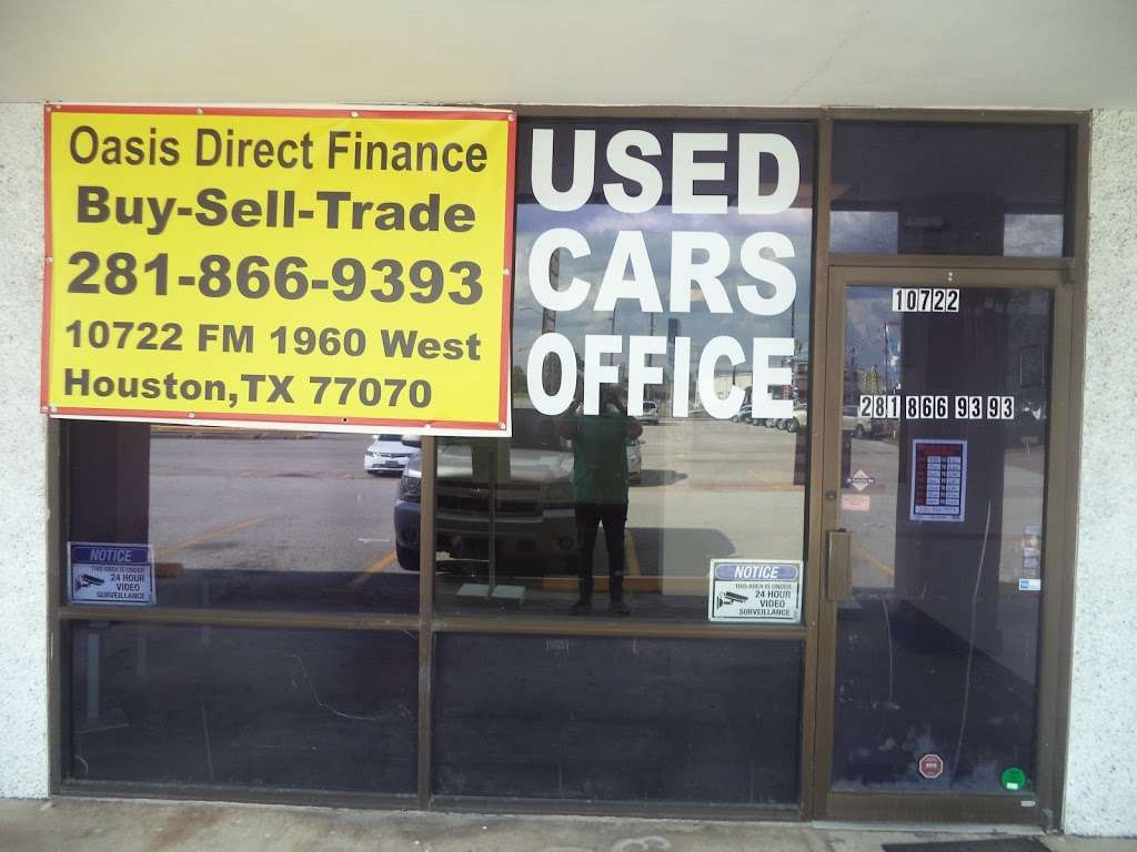 OASIS DIRECT FINANCE | 10722 Cypress Creek Pkwy, Houston, TX 77070 | Phone: (281) 866-9393