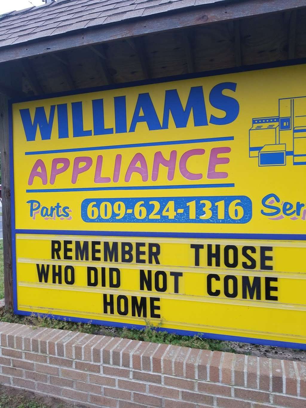 Williams Appliance Svc | 1 Ocean View Dr, Ocean View, NJ 08230, USA | Phone: (609) 624-1316