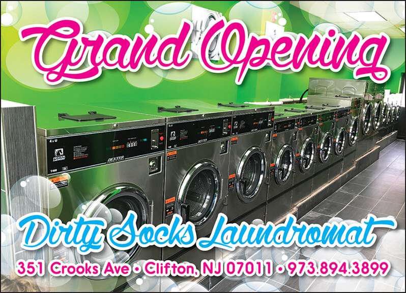 Dirty Socks Laundromat | 351 Crooks Ave, Clifton, NJ 07011, USA | Phone: (973) 894-3899