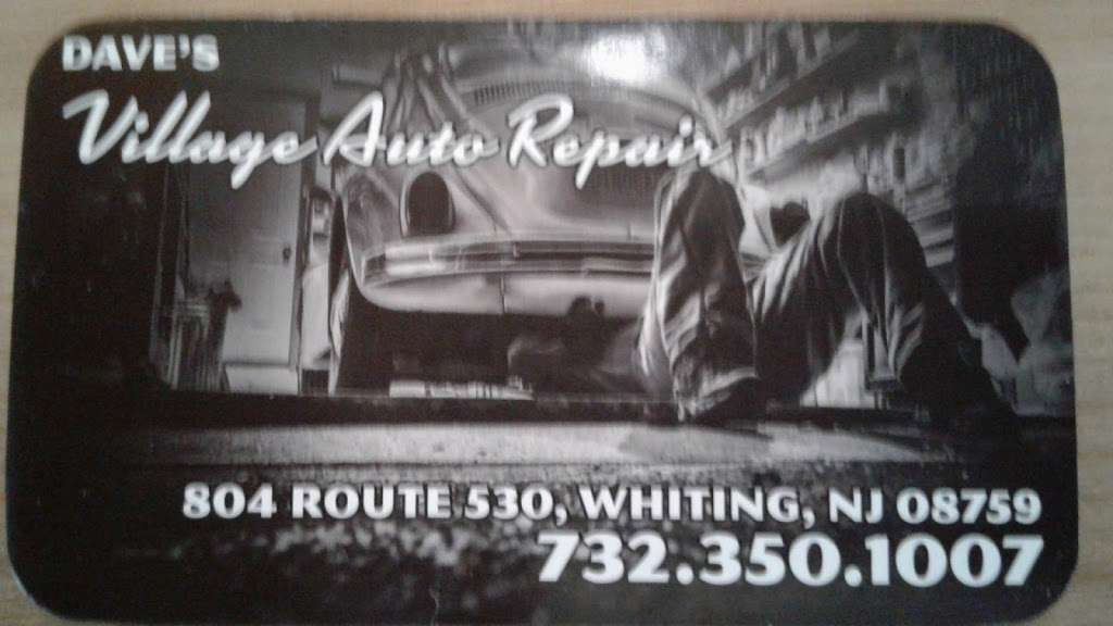 Dave`s Village Auto Repair | 804 County Rd 530, Whiting, NJ 08759, USA | Phone: (732) 350-1007