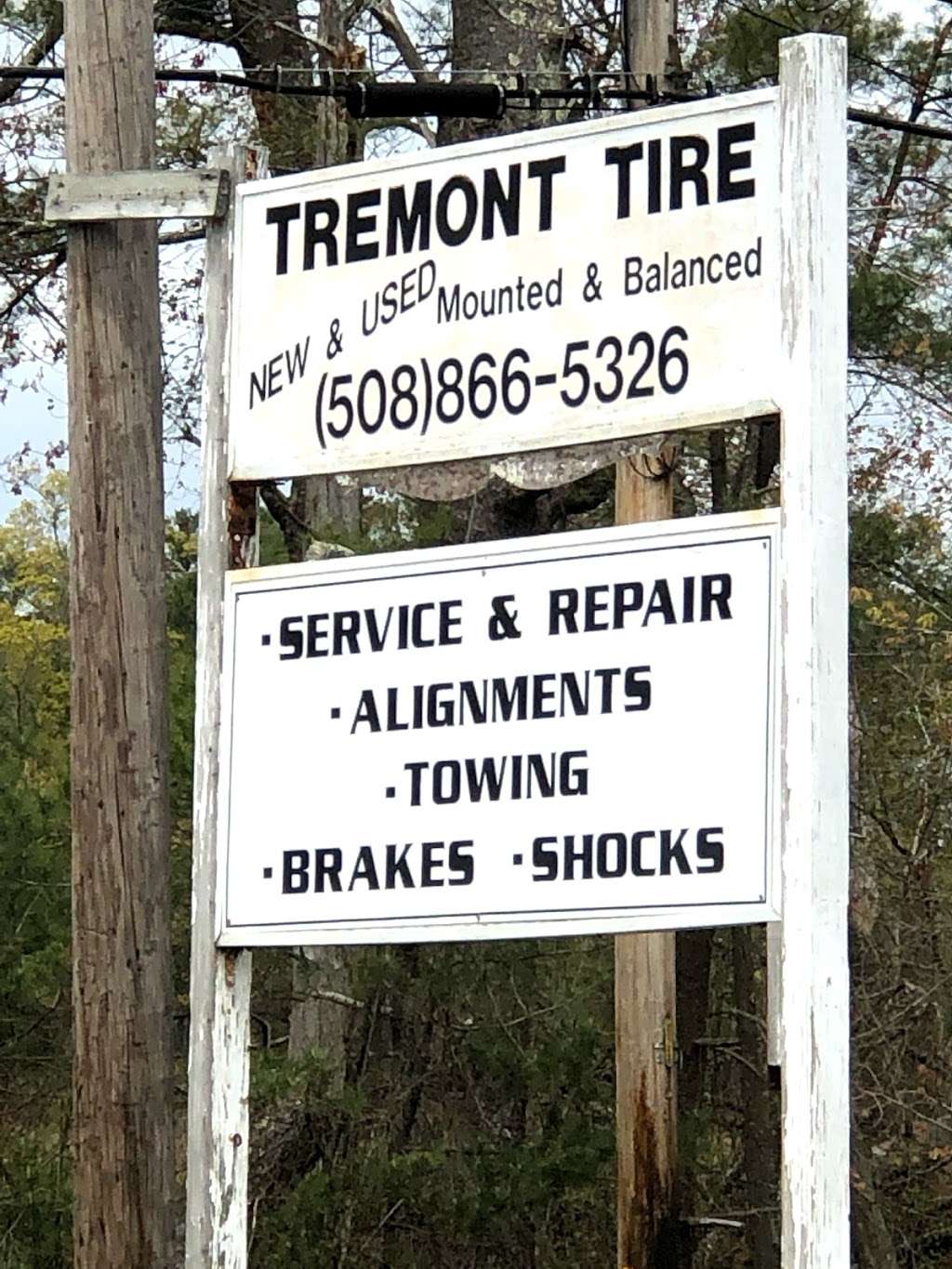 Tremont Tires | 286 Tremont St, Carver, MA 02330, USA | Phone: (508) 866-5326