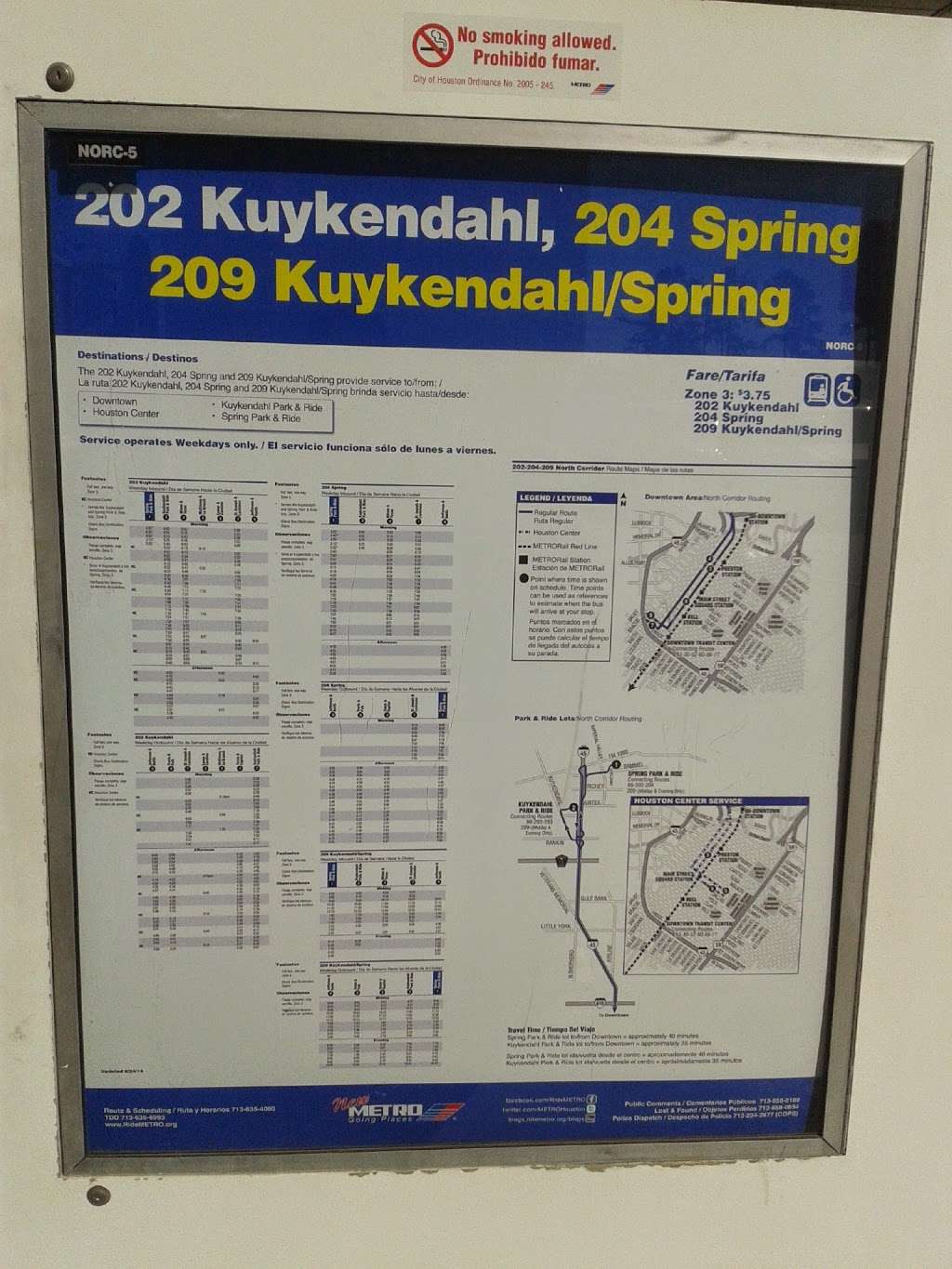 Spring Park and Ride | 17444 Carlsway Rd, Houston, TX 77073, USA | Phone: (713) 635-4000