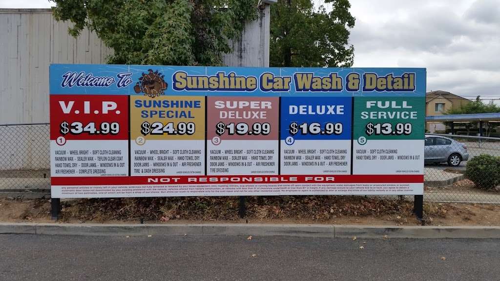 Sunshine Car Wash & Detail | 7751 Mission Gorge Rd, Santee, CA 92071, USA | Phone: (619) 258-9274