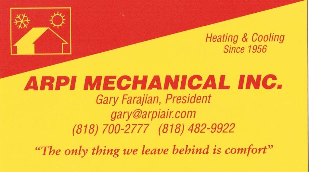 Arpi Mechanical Inc. | 9821 Independence Ave, Chatsworth, CA 91311, USA | Phone: (818) 700-2777