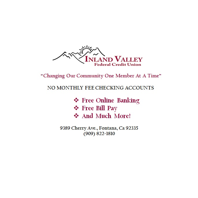 Inland Valley Federal Credit Union | 9389 Cherry Ave, Fontana, CA 92335 | Phone: (909) 822-1810