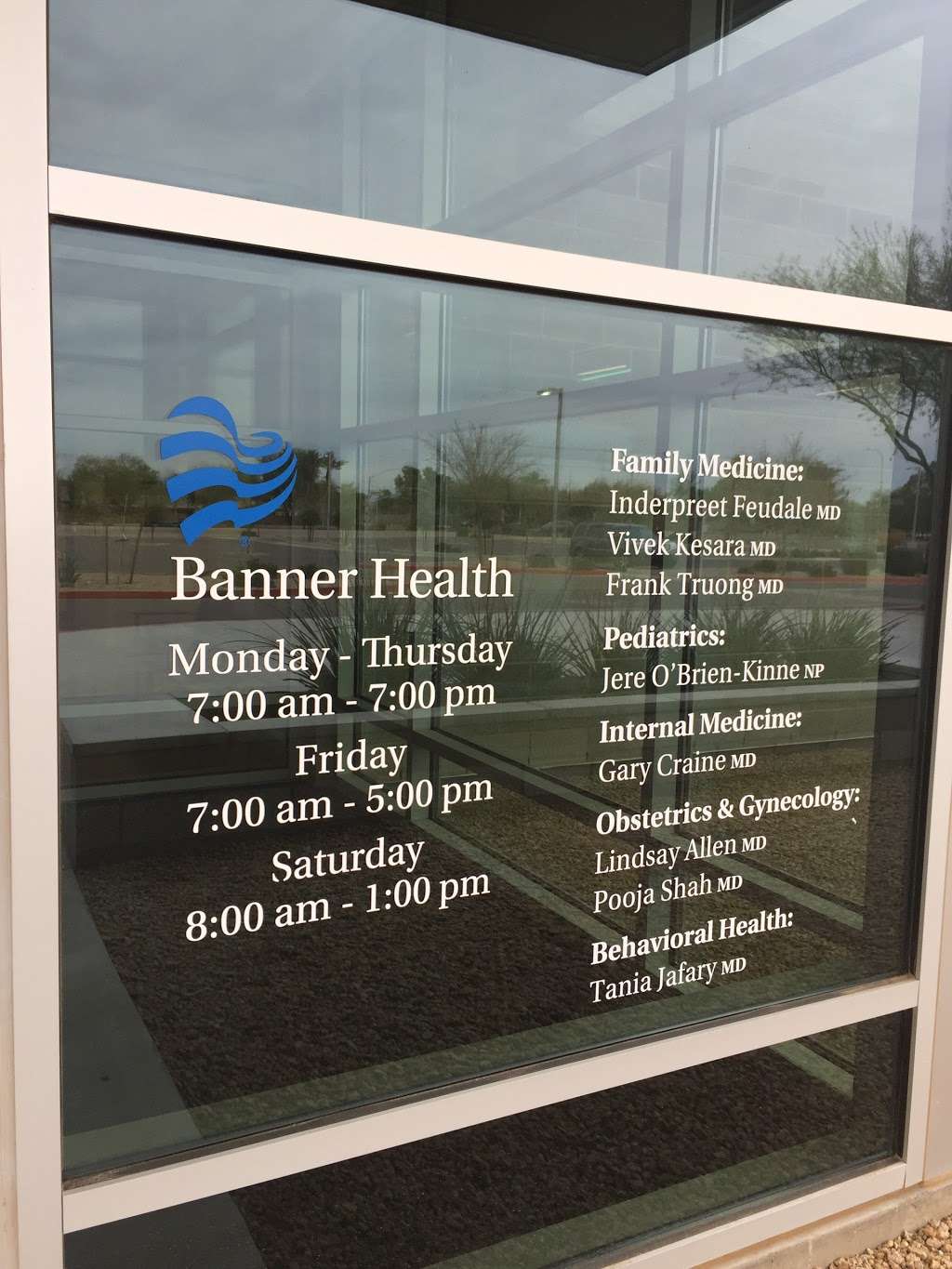 Banner Health Center | 1435 S Alma School Rd, Chandler, AZ 85286, USA | Phone: (480) 668-1600