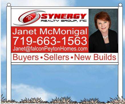 Janet McMonigal | 11605 Meridian Market View, Peyton, CO 80831 | Phone: (719) 663-1563