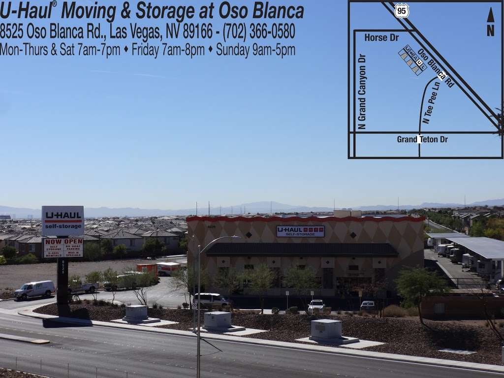 U-Haul Moving & Storage at Oso Blanca | 8525 Oso Blanca Rd, Las Vegas, NV 89166, USA | Phone: (702) 366-0580